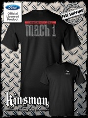 Ford Mustang 50 Years Mach 1 T-Shirt 2-Sided – Official Licensed Product