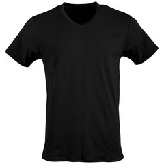 Gildan Men’s V-neck T-shirts, Multipack, Style G1103, Black (6-Pack),