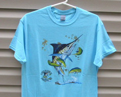 American Fisherman short sleeve blue T shirt – Medium