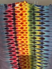 Liquid Blue Shirt Mens XL Gorgeous Rainbow Color Stripe Tie Dye New From Sphere
