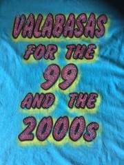 Vintage Valabasas Distressed Blue T-shirt For The 99 And 2000s Size 2XL