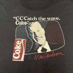 1987 Max Headroom Coca Cola Promo T Shirt Large Screen Stars USA Vintage Coke