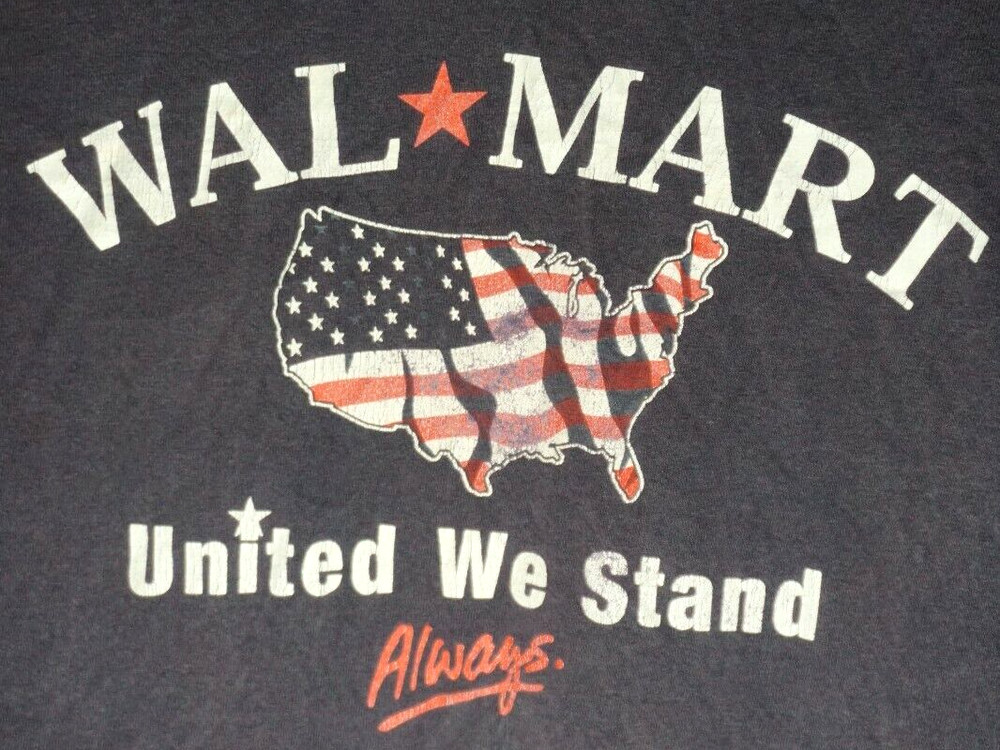 Vintage Walmart Republican America T Shirt Large Mens USA 90s Murina Rare