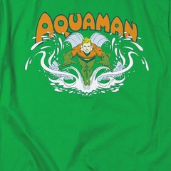 Dc Aquaman Aquaman Splash Licensed Adult Unisex T-Shirt Regular Fit Tee SM-3X
