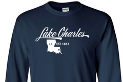 Lake Charles Louisiana T-Shirt Long Sleeve Graphic tee