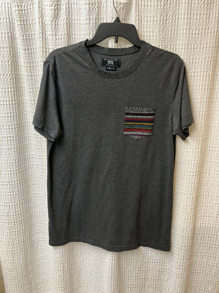 Beautiful Giant Men’s Graphic Crew Neck Casual and light Homey Pocket T-shirt M