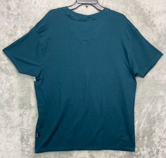 NWT Kenneth Cole Men’s T-Shirt 2XL Teal Cotton Blend Short Sleeve KTXJ85TEAA3