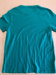 American Eagle T-Shirt Men’s Medium Bright Teal Blue Cotton Casual Tee