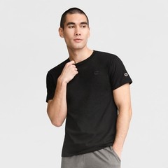 Champion Classic T-shirt C Logo Men XL Black Short Sleeve Cotton NWT