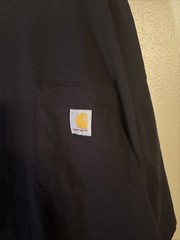 Carhartt Logo Men’s Loose Fit Pocket Crew Neck T-Shirt Black Size 5XL