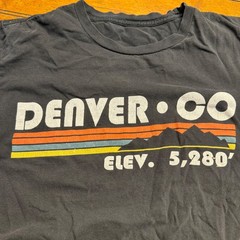 Denver Colorado Graphic T Shirt Elev 5280 Mens Womens Unisex Charcoal