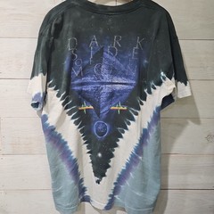 Vintage 2005 Pink Floyd Liquid Blue Dark Side Of The Moon Tie Dye T Shirt L