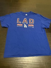 LA Dodgers LAD Tshirt Men’s Size XL Blue Crew Neck MLB Los Angeles California