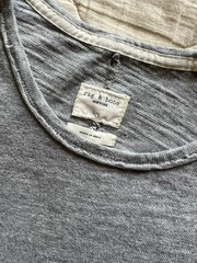 Rag & Bone Men’s Short Sleeve T Shirts Grey And Light Grey Rick Grimes Season 5