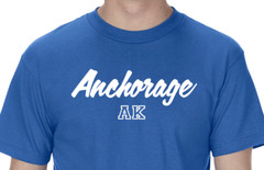 Anchorage Alaska State Graphic T-Shirt tee Unisex Apparel Custom Text