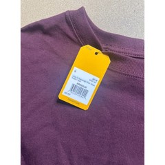 Carhartt Mens Loose Fit Heavyweight Pocket T-Shirt Plum Wine IRREGULAR
