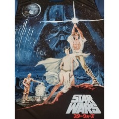 Star Wars A New Hope Movie Poster Graphic Tee Men’s Medium Japanese Logo