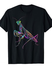 Praying Mantis Colourful Insect Entomology Entomologist T-Shirt[Cool Design] Str