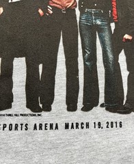 Bruce Springsteen ‘The River Tour 2016’ Los Angeles ladies boxy T shirt NWOT