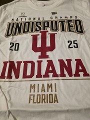 The Nike Tee National Champs 2025 Indiana Hoosiers T-Shirt Men’s Size Medium