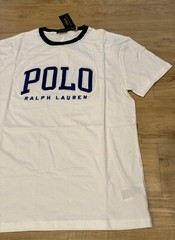 Polo Ralph Lauren Men’s Classic Fit Stitched Letterman Logo T-Shirt White M-XXL