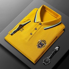 Nueva Camisa Polo Bordada De Manga Corta Para Hombre, Informal De Negocios