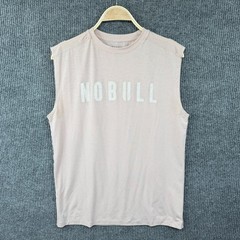 No Bull Tank Top Mens Medium Pink Athletic Gym Training Performance Stretch