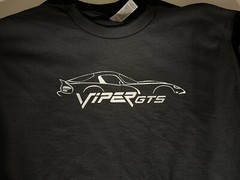 Dodge Viper GTS T Shirt SRT V10 American Exotic Sports Car 96 97 98 99 00 01 02