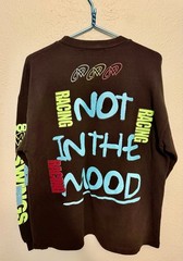 Rare Mood Swings Racing Made In USA Hype Designer Long Sleeve Shirt Not In Mood