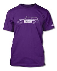 Volvo P220 Station Wagon Swedish Polis police 1962 – 69 T-Shirt – Men – Side Vie