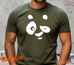 Unisex Cute Winking Panda Face T-Shirt – Minimalist Giant Panda Bear Graphic Tee