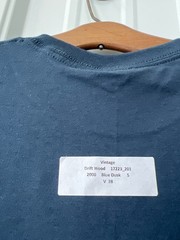 Good Land Supply Co. Graphic Tee Medium Nantucket Massachusetts Blue Dusk NEW