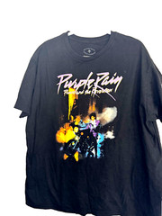 Prince Purple Rain Black T Shirt Size 2X Prince and the Revolution 100% cotton