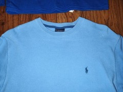 LOT OF 6 Polo Ralph Lauren Long Sleeve Waffle Weave Thermal / Sleepwear Shirts M