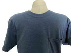 ATHLETIC WORKS Breathable Navy Blue Short Sleeve Crew Neck Pocket T-Shirt Sz M*