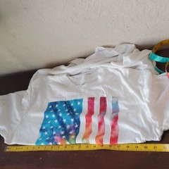 Hybrid Apparel Tie Dye American Flag Graphic T-Shirt Men’s Size Large EUC
