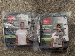 Hanes Sport X-Temp Mens XL White T-Shirts Lot of 2 4-Packs (8 Tees) NEW Sealed