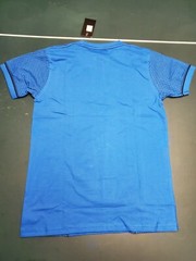 Men’s Bucheli Slim Fit French Blue Cotton/Lycra Stretch Fashion Tee Free Ship
