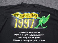 Vintage Jimmy Buffett T Shirt Mens XL 90s Glane Graphic Banana Wind Tour 1997