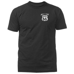 Route 66 California Sign Left Chest Crest T-shirt