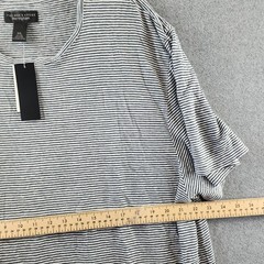 The Men’s Store at Bloomingdale’s Striped Linen Tee XXL Dark Slate Pullover S/S