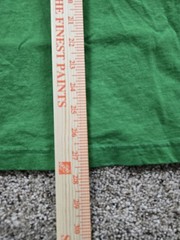 Apple T Shirt Medium Green Long Sleeve Crew Neck Cotton Graphic Employee