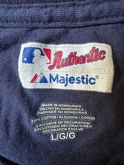 New York Yankees MLB Authentic Collection T Shirt Mens Medium Navy Graphic Logo