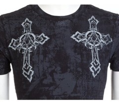 Xtreme Couture by Affliction Men’s T-Shirt Stone Ranger Biker Cross