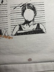 No Face No Case Rap Hip Hop T Shirt Jail Prison XL Mug Shot Skate Goth Grunge