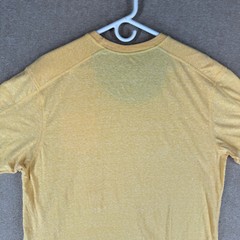 Hudson & Barrow Slim Men’s Size 2XL Solid Yellow Cotton Blend Crew-Neck T-Shirt