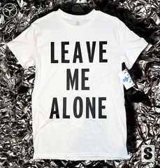 Leave Me Alone Vinyl white Shirt Size (S)