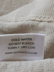 Lady White Co Shirt Mens Medium Oatmeal Rugby Tee Crew Neck Made in USA