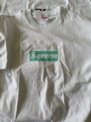 Supreme Box Logo White Cotton Men’s Short Sleeve Crew Neck T-Shirt M