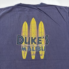 Vintage Dukes Malibu T Shirt Mens Blue XL Cotton Surfboard Longboard Y2K VTG